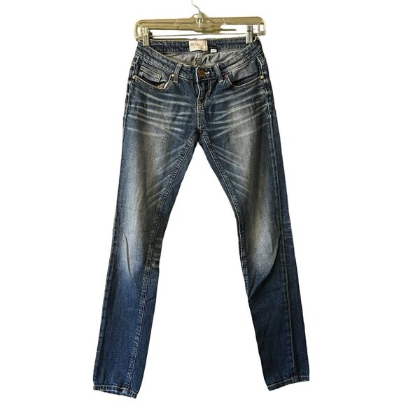 BKE Stella Skinny Jeans Size 27R‎ 24x31 1/2 Preppy Party Designer Modern - Picture 1 of 16